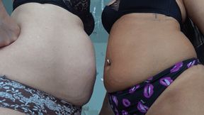 Making rolls from belly fat c