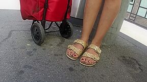 Sexy Feet In The Street