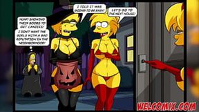 Sexy D'oh-ned Donuts and Lisa's Lewd Lovin' on Spooky Special Halloween Night!