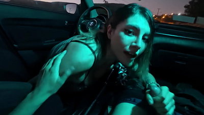 Fucking with a female driver in her own car - Public -Trailer