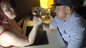 Plumber Part 1 - Armwrestling with Carmen and Golden Shower
