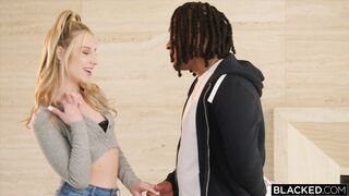 BLACKED Petite Blonde Cheerleader Kait Fucks Her BBC Crush When BF Is Out Of Town