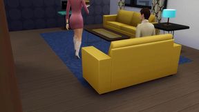 stepmom enters her virgin stepson bathroom while taking a bath to teach him how to have sex with a woman
