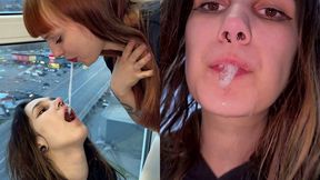 Mistresses Spit In Slave Girl's Mouth, and She Spits In You - Spitting Hierarchy Lezdom (MP4 HD 1080p)