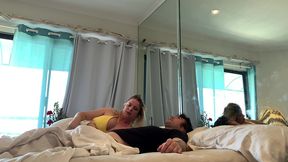 stepmom and stepson have to share a bed