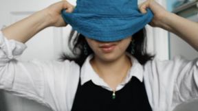 Aurora Borealis Gets Her Head Stuck In A Tight Hat