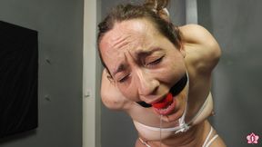 Spreader Bar Holds Slave Mila Open for Relentless Shaking Orgasms in Merciless Strappado Bondage (4K)