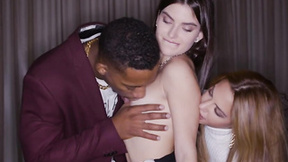 BLACKEDRAW Apolonia shares her man's huge big black dick with Stefany
