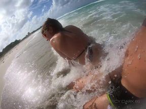 Fucking on a Beach. Darcy Dark