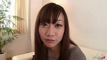 Japanese Teen in Pantyhose get Deep Creampie Casting Fuck in uncensored JAV Porn