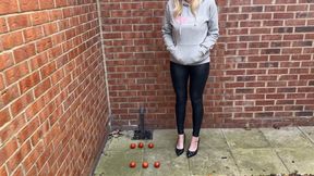 6 tomatoes high heel squash