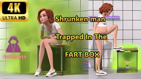 Shrunken Man Used As Toilet, Sexy Mature Giantess With Bloated Belly Releases All Her Farts Into Her Human Toilet - 4K VERSION