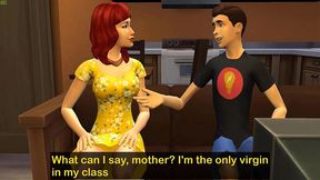 stepmom helping virgin stepson to make sex first time in his live