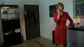 Red Suit Real Estate Lady