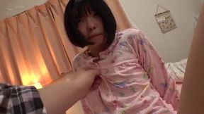 Downing Dad&#039;s Juice, Brunette Stepdaughter Blows in Shower