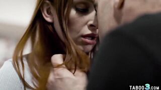 Recently widowed older man banging a red head teenie bimbo Maya