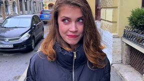 Picked up the girl on a street and she lost in game of strip, so I fucked in her tight pussy