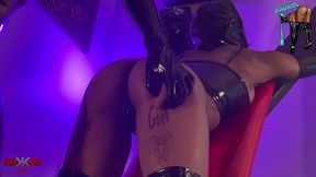 latex lezdom rubber slut bdsm barbie begs for more