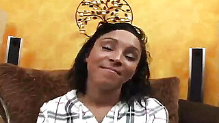 Tia Thomas swallows