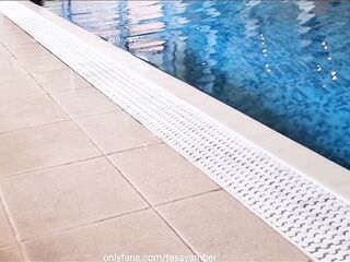 Flashing in a PUBLIC POOL and Letting a Stranger Touch Her UNDERWATER