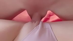 Missionary Pounding And Clit Rubbing  Close Up POV  BIG CUMSHOT ON PANTIES, featuring  CloseUpFantasy