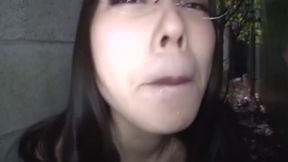 Asian Threesome: Deepthroating Dildo squeezing, BDSM Gagging