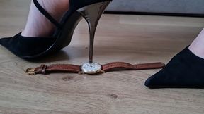 Sentimental Watch Crushing With Metal Heels