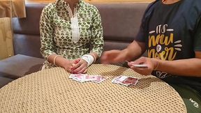 Stepmom Got Her Pussy Pounded After Losing a Card Game