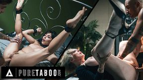 Dee and Vanessa get ravaged, their bodies broken, in this taboo simulation of BDSM degradation