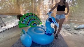 Marilyn Jensen DESTROYS - GRINDS - STOMPS on the inflatable HIDEF