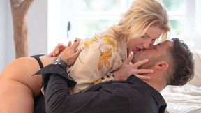Cute blonde angel Georgie Lyall gets fucked in the doggy style pose