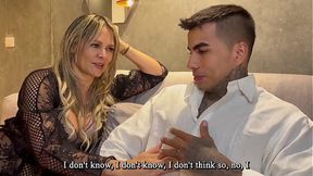Curvy Latina momma fucks preacher in a missionary position at home