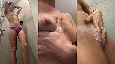 Solo morning shower time
