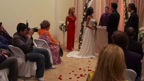 kayla carrera fucks the cum out of her man on their wedding night
