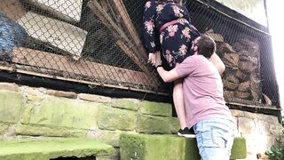 Outside sex behind a farmhouse - outdoors nailed with bbw