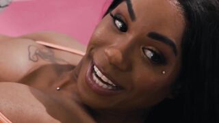 Captivating trannies Kasey Kei and Leilani Li fucked by hung dude
