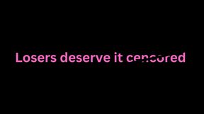 Losers deserve it CENCORED Blonde Goddess Fucking Dildo