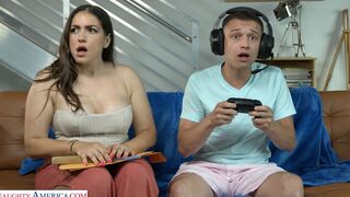 Busty Hot Tutor Gets Creampied By Gamer Guy
