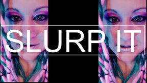 Wank and Slurp with Goddess Lana CEI Looper for Dumb Dumb Heads