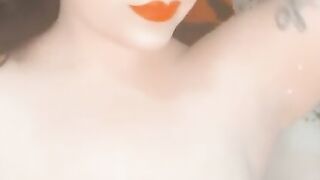 pov Sweaty Pinup Oils her ARMPITS
