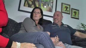 Her hubby's secret&#x1F92B; studio sessions: 'We must cum'and they're loud
