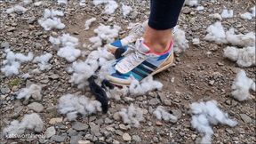 Kat Shreds Poor Teddy Under Her Track Spikes