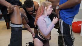 Groupsex Big Black Penis With Clown Big-Bosomed Hard Sex