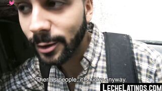 LecheLatinos.com - Straight Latino's first gay fuck with a hung, eager man