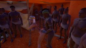 Pharaoh's Fleshily Dominate Partner Releases Intense Pleasure in Lively 3D