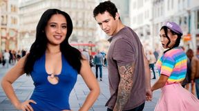 Jealousy Fueled Ophelia's Seducing Trio Fling with GF & BF