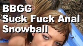 Yasmine Gold & Brenda Brown & Nick Lang & Choky Ice BBGG Suck Fuck Anal Snowball GMCZ0524