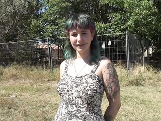 Khala, charming nasty beauty, craves 2 jocks in her little cunt