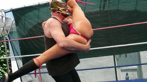 Genital Pro Wrestling Torture - Julie Winchester vs Female Destroyer 2