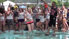 Wet T-Shirt Contest - outdoor topless summer party
